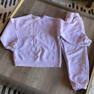 Zara Kids Lilac Sweatshirt and Jogger Set